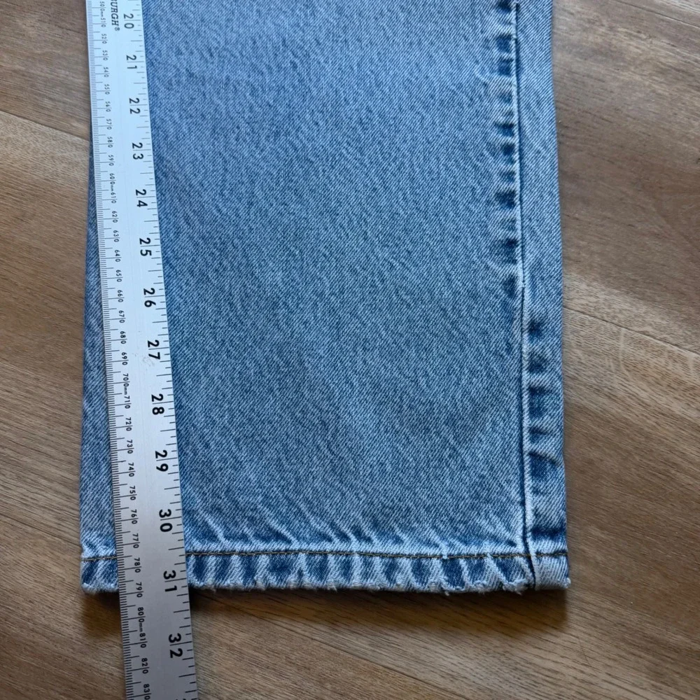 Vintage Levi's 550 Relaxed Fit Jeans Men 38x32 Light Wash Orange Tab Denim 1997